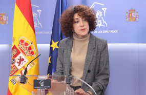 ep la diputada de sumar aina vidal durante una rueda de prensa anterior a la junta de portavoces en