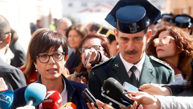 ep la directora general de la guardia civil maria gamez junto a nuevo coronel jefe de la comandancia