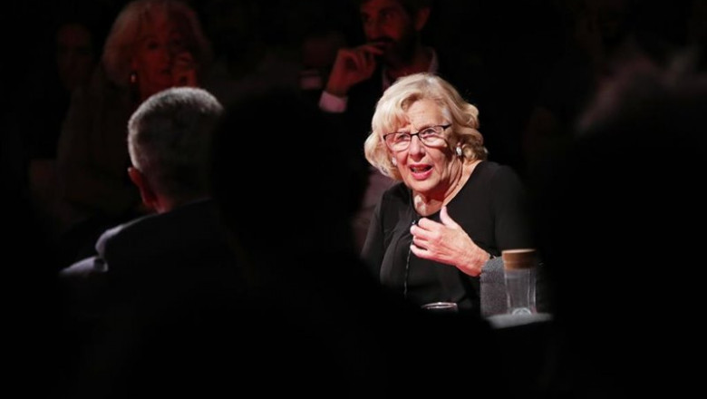 ep la exalcaldesa de madrid manuela carmena participa en el ciclo de dialogos repensar madrid