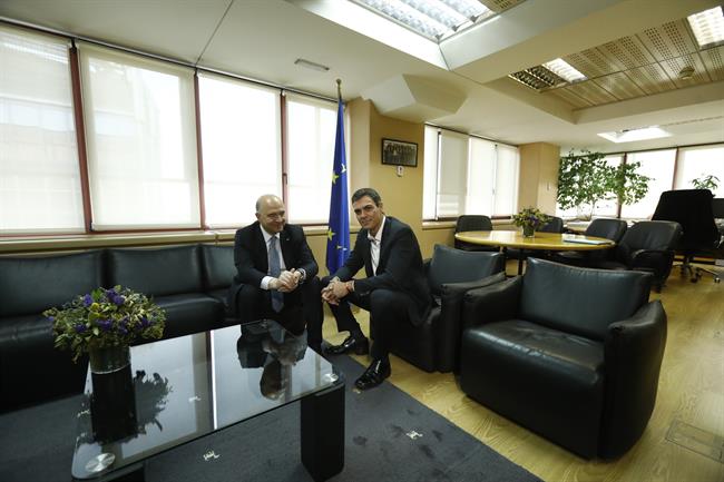 Pedro Sánchez se reúne con Pierre Moscovici | EUROPA PRESS ep pedro sanchezreunepierre moscovici
