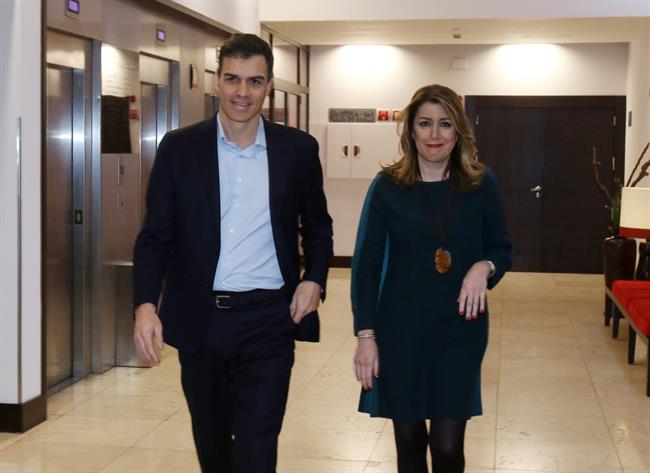 Pedro Sánchez y Susana Díaz, este martes en Sevilla | EUROPA PRESS ep pedro sanchezsusana diaz este martessevilla