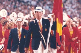 ep principe don felipe abanderadola aperturalos jjoobarcelona92