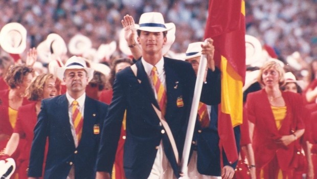 ep principe don felipe abanderadola aperturalos jjoobarcelona92