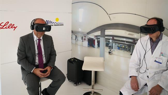 Realidad virtual en el Puerta de Hierro para mostrar el impacto de psoriasis | ACCIÓN PSORIASIS Y LILLY ep realidad virtualpuertahierromostrarimpactopsoriasis
