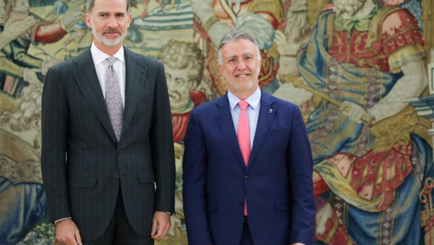 ep rey felipe vi recibepalaciola zarzuelapresidentegobiernocanarias angel victor torres