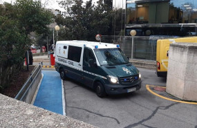 ep un furgon de la guardia civil entra en la audiencia de madrid