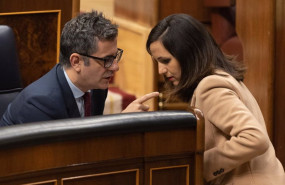 ep archivo   el ministro de la presidencia felix bolanos y lider de podemos ione belarra durante una