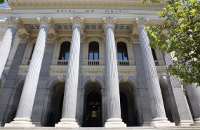 ep archivo   fachada del palacio de la bolsa de madrid a 27 de julio de 2021 en madrid espana