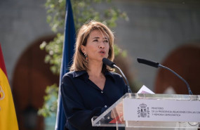 ep archivo   la ministra de transportes raquel sanchez interviene en el acto homenaje a las victimas
