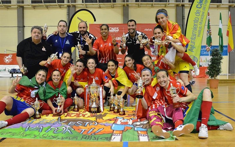 ep atletico navalcarnero campeon de la xxiv copa de espana de futbol sala femenino
