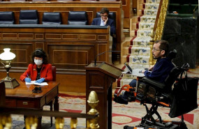 ep el diputado de unidas podemos pablo echenique durante su intervencion en el congreso