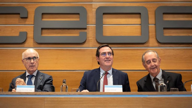 ep el presidente de asedas josep antoni duran i lleida el presidente de la ceoe antonio garamendi y