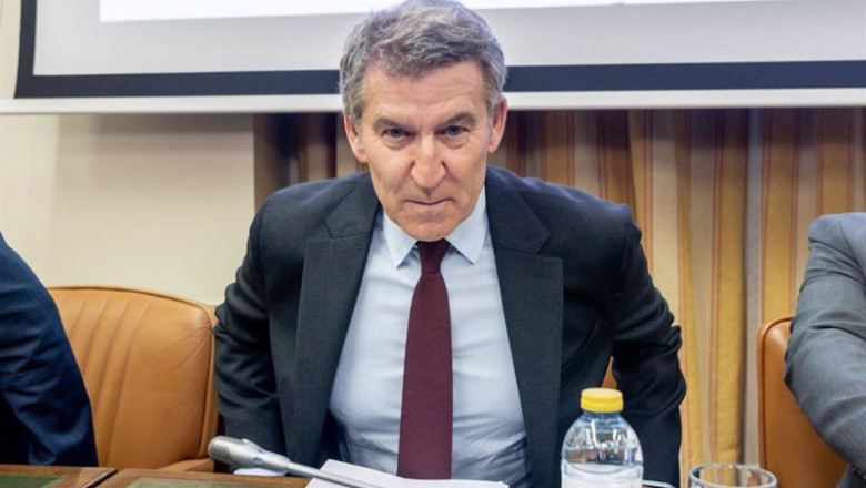 ep el presidente del partido popular alberto nunez feijoo a su llegada a la jornada contra la ep el presidente del partido popular alberto nunez feijoo a su llegada a la jornada contra la
