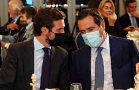 ep el presidente del pp pablo casado y el presidente de la ceoe en una imagen de archivo