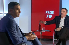 ep el presidente y secretario general del psoe en la segunda sesion de trabajo con el ministro de