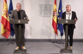ep el secretario general de ccoo unai sordo y el secretario general de ugt pepe alvarez