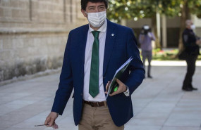 ep el vicepresidente de la junta de andalucia juan marin a su llegada a la sesion de control al