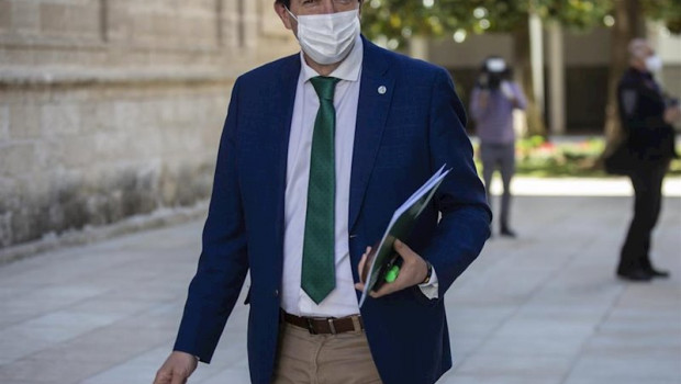 ep el vicepresidente de la junta de andalucia juan marin a su llegada a la sesion de control al
