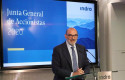 ep fernando abril-martorell presidente de indra en la junta general de accionistas de 2020