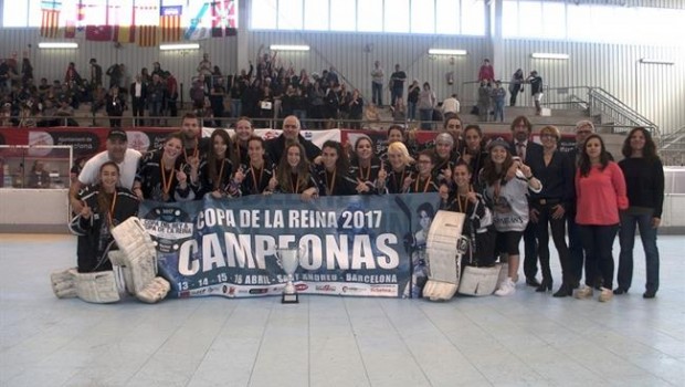 ep hc rubi cent patins hockey patines copa reina campeon