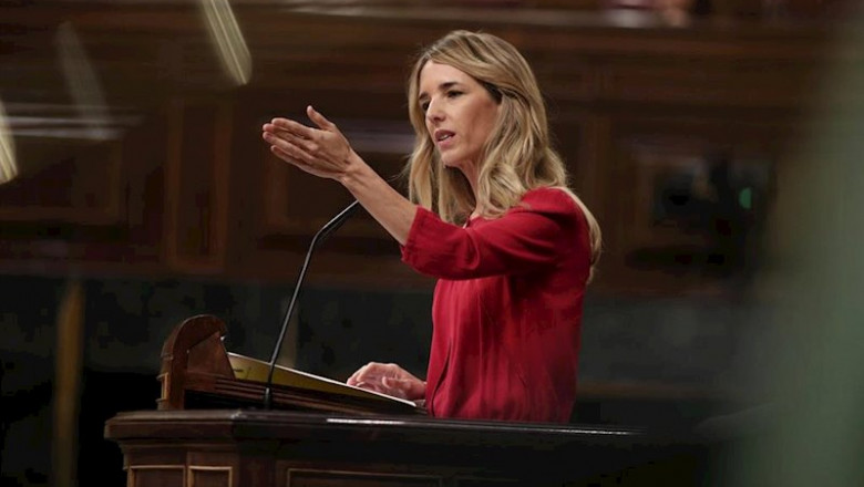 La portavoz del Grupo Popular en el Congreso, Cayetana Álvarez de Toledo, desde la tribuna de la Cámara Baja | Eduardo Parra - Europa Press ep la portavoz del grupo popular en el congreso cayetana alvarez de toledo desde la tribuna de la