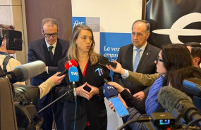ep la presidenta de cepyme angela de miguel en un encuentro en logrono