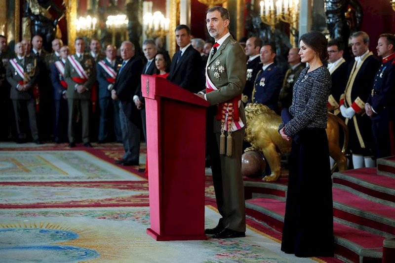 ep los reyes presiden la tradicional celebracion de la pascua militar el ano pasado