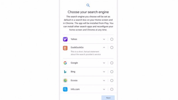 ep nueva pantalla de eleccion de buscador en android
