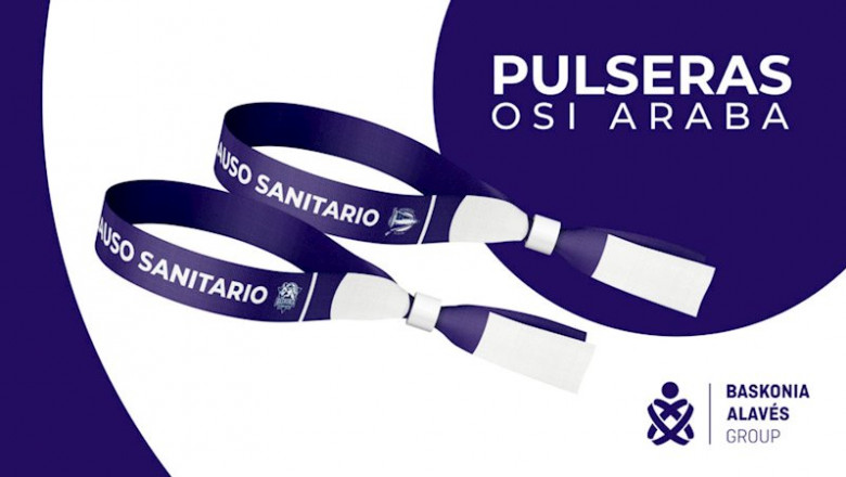 Pulseras solidarias del Grupo Baskonia-Alavés. | @Baskonia ep pulseras solidarias del grupo baskonia-alaves