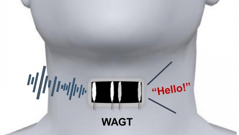 Una garganta de grafeno artificial portátil, abreviada aquí como 'WAGT', puede transformar los movimientos de la garganta humana en diferentes sonidos con el entrenamiento del usuario. | ADAPTADO DE ACS NANO 2019 , 10.1021 ep una gargantagrafeno artificial portatil abreviadacomo wagt puede transformarmovimientosla garganta humanadiferentes sonidosentrenamientousuario