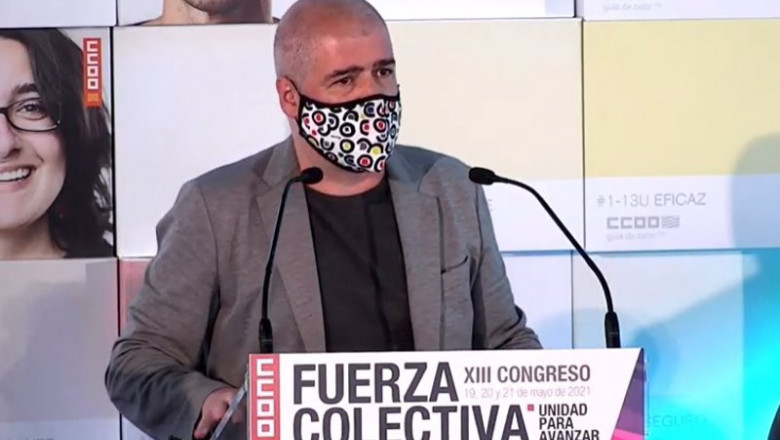 ep unai sordo en el congreso de ccoo