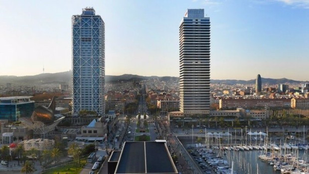 ep vista aerea de la ciudad de barcelona