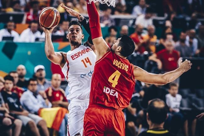Willy Hernangómez en el España - Montenegro del Eurobasket | FIBA ep willy hernangomezespana - montenegroeurobasket