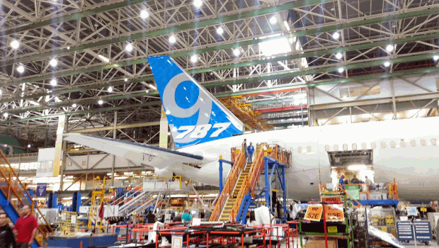 dl boeing787 9 dreamliner usine de construction avion avion avion