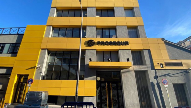 ep archivo - fachada exterior de una de las sedes de la empresa de seguridad prosegur