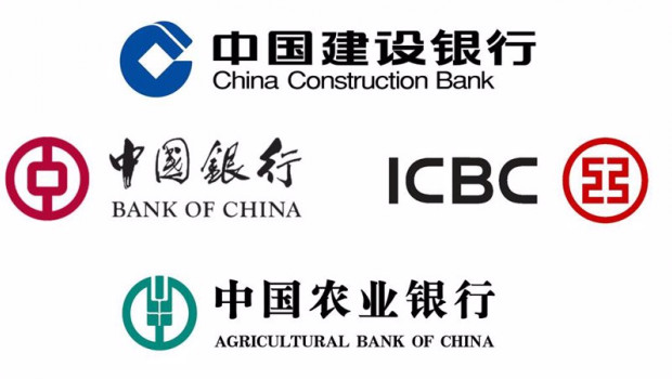 ep archivo   logos de los cuatro grandes bancos de china icbc bank of china china construction bank
