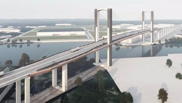 ep archivo   recreacion del puente del centenario de sevilla tras la obra de sustitucion de tirantes