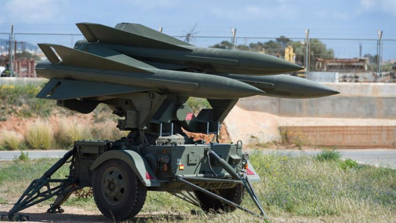 ep archivo   un misil tierra aire de mediano alcance hawk durante el ejercicio eagle eye 2023 a 22