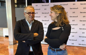 ep el cuarto teniente de alcalde de barcelona jordi valls y la lider de bcomu janet sanz ep el cuarto teniente de alcalde de barcelona jordi valls y la lider de bcomu janet sanz