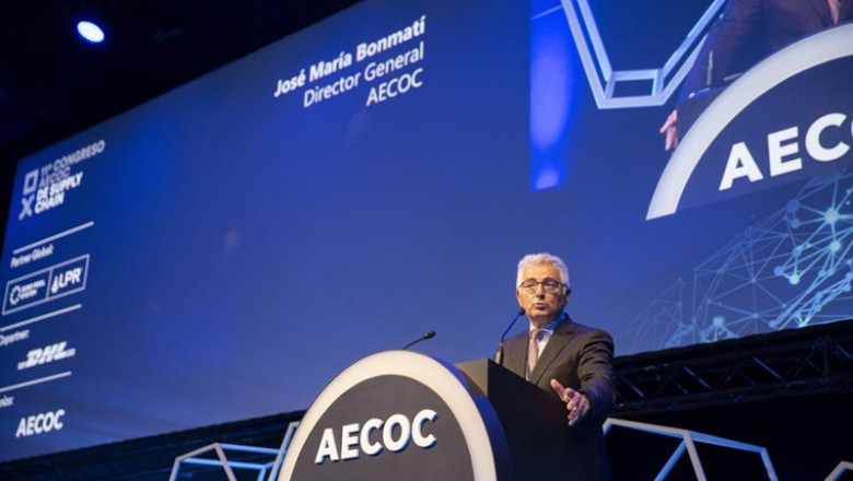 El director general de Aecoc, José María Bonmatí, durante la inauguración del 11º Congreso AECOC de Supply Chain celebrado en Madrid. | AECOC ep el director general de aecoc jose maria bonmati durante la inauguracion del 11 congreso aecoc de