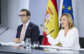 ep el miistro de economia comercio y empresa carlos cuerpo y la ministra de educacion formacion