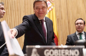 ep el ministro de agricultura pesca y alimentacion luis planas momentos antes de su comparecencia en