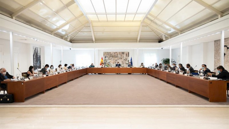 El presidente del Gobierno, Pedro Sánchez, preside la reunión del Consejo de ministros en Moncloa, en Madrid (España), a 28 de julio de 2020. | Moncloa ep el presidente del gobierno pedro sanchez preside la reunion del consejo de ministros en moncloa