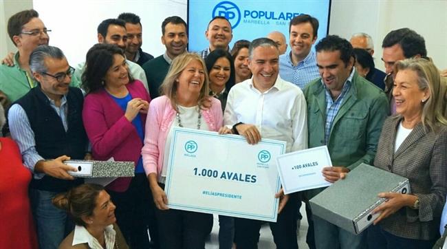 Elías Bendodo ANgeles Muñoz PP Marbella avales congreso presidencia partido | EUROPA PRESS/CEDIDA ep elias bendodo angeles munoz pp marbella avales congreso presidencia partido