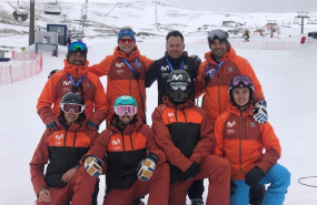 ep esquipo espanol que disputara la copa del mundo de snowboard en sierra sevada