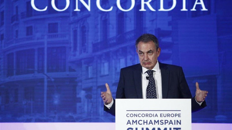 ep expresidentegobierno jose luis rodriguez zapatero duranteintervencionla i concordia europe - amchamspain summit