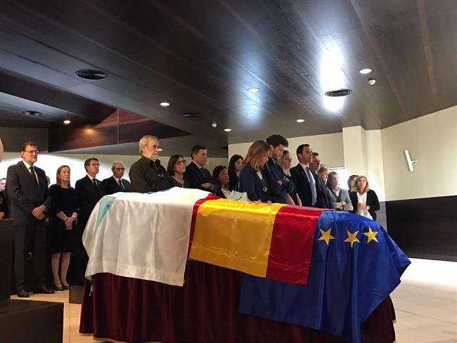 Funeral de Gerardo Fernández Albor en Santiago | EUROPA PRESS ep funeralgerardo fernandez alborsantiago