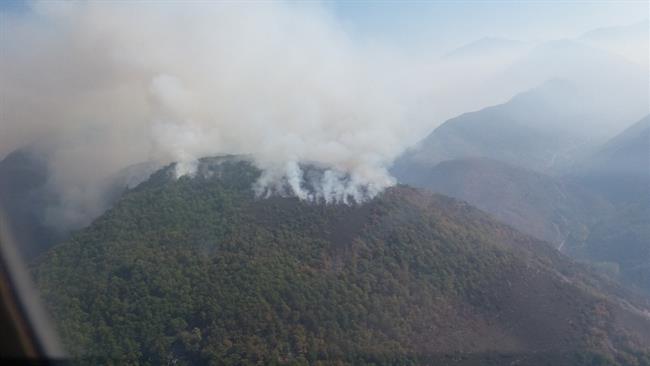 Imagen aérea del incendio en Matalavilla del Sil | JCYL ep imagen aereaincendiomatalavillasil