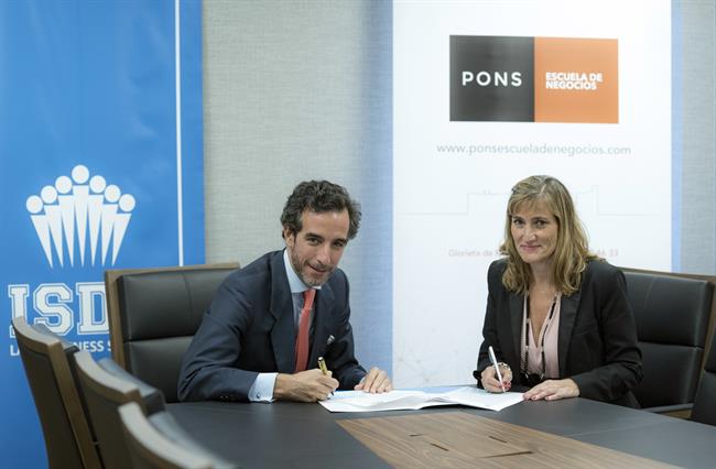 ISDE y PONS firman un acuerdo para impartir programas máster | ISDE ep isdepons firmanacuerdoimpartir programas master