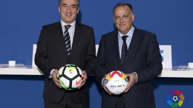 ep javier lozano lnfs y javier tebas laliga